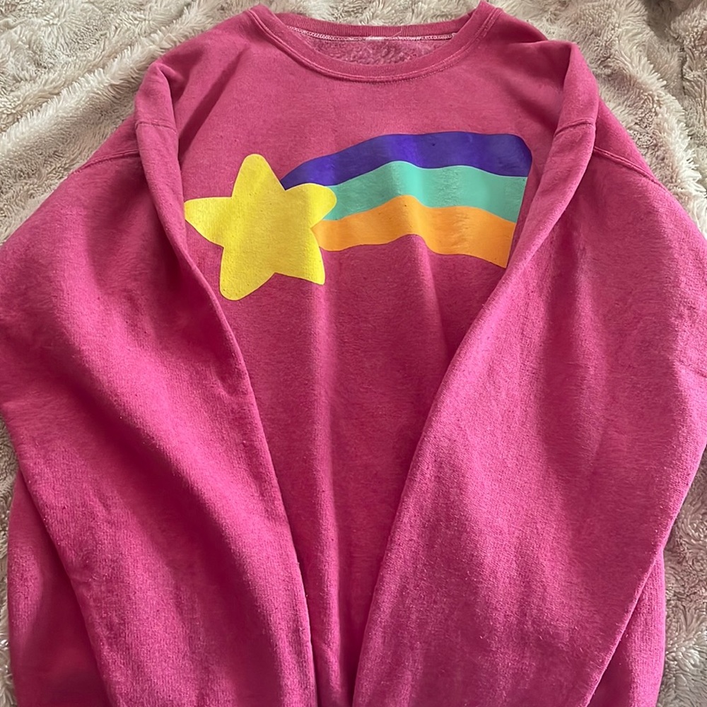 Hot Topic- Gravity Falls Mabel Pines Crewneck, Size Large, Soft